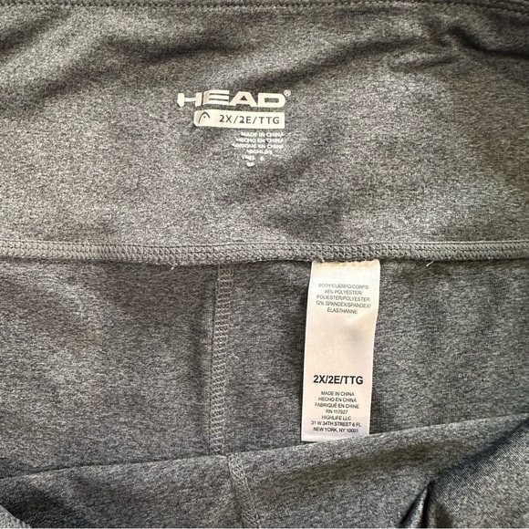 Head Women’s 2X Charcoal Heather Gray Cropped Legging - Picture 6 of 6